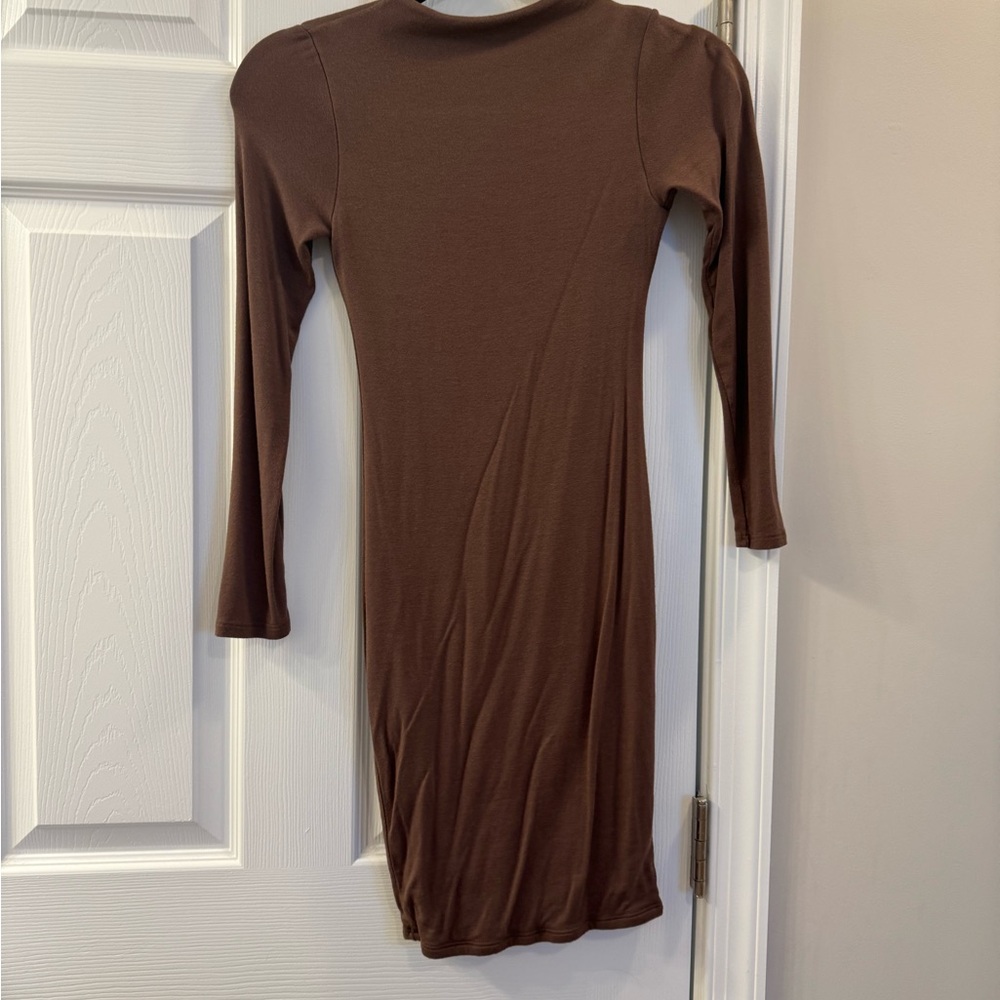 Naked Wardrobe Long Sleeve Dress